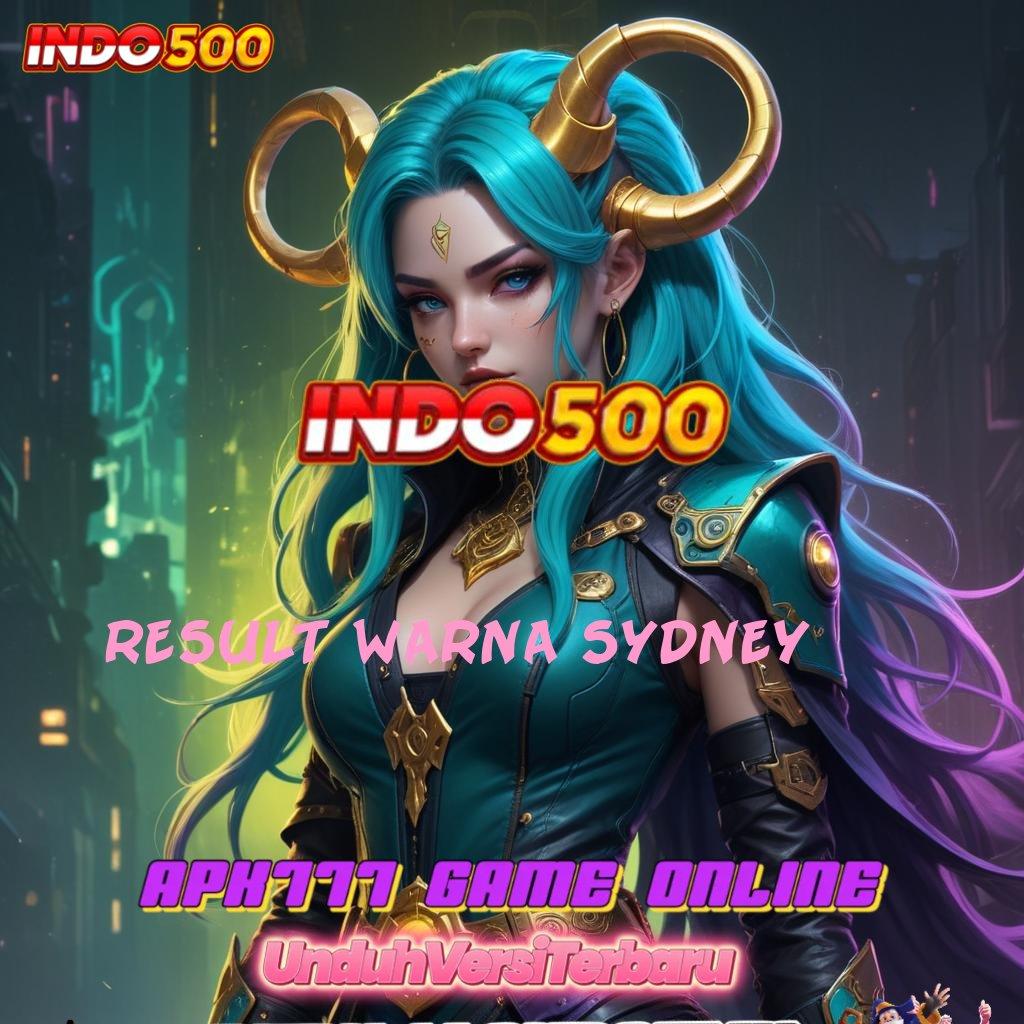 RESULT WARNA SYDNEY gampang menang dengan event bonus baru kemampuan